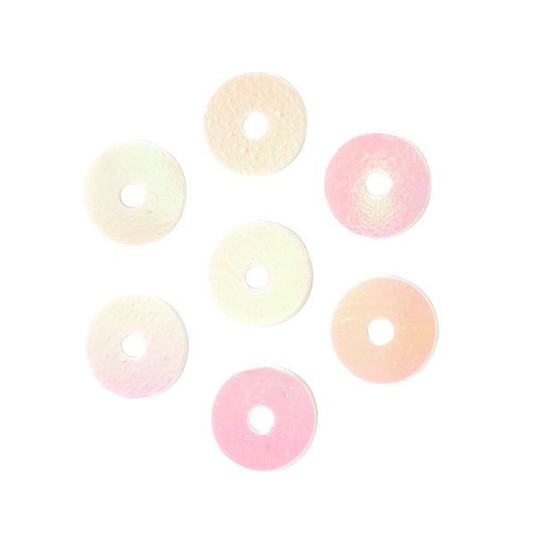 Пайетки плоские 6 мм, упак. 10 гр, Астра, 319 Перламутр, уп.10 шт