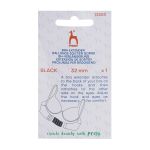 Удлинитель застежки для бюстгальтера 3*2, 32 мм, черный, 1 шт, Pony, 73303