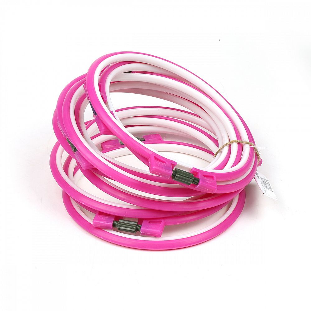 Пяльцы пластмассовые ⌀21см, 10 шт