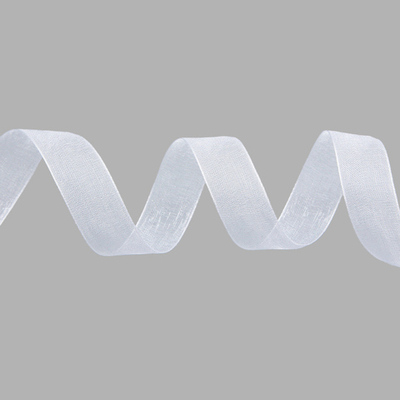 Лента капроновая (органза) 15.0 мм / 22.86±1 метра, белый