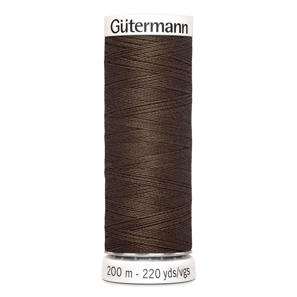 Нитки универсальные Gutermann Sew-all 100 (200 метров), 5 кат. | 222 болотно-торфяной