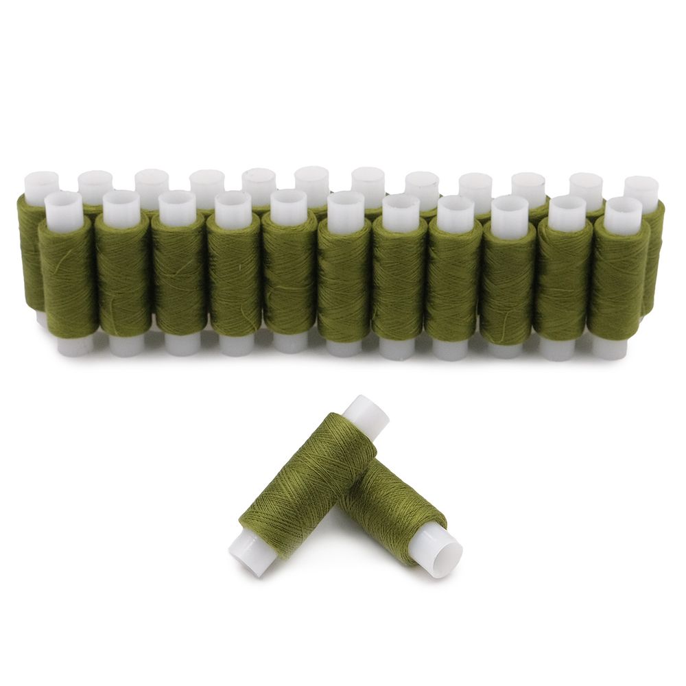 Нитки особо тонкие 50/2, 25 кат. по 200 метров, 443 золотисто-оливковый