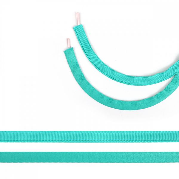 Лента тоннельная (чехол для косточек) 10.0 мм / 50 метров, п/э, 63124, А2207 бирюзовый