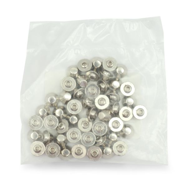 Хольнитены джинсовые ⌀9 мм, |БЕЗ ГВОЗДЯ|, BIG, никель мет. конус, 50 шт