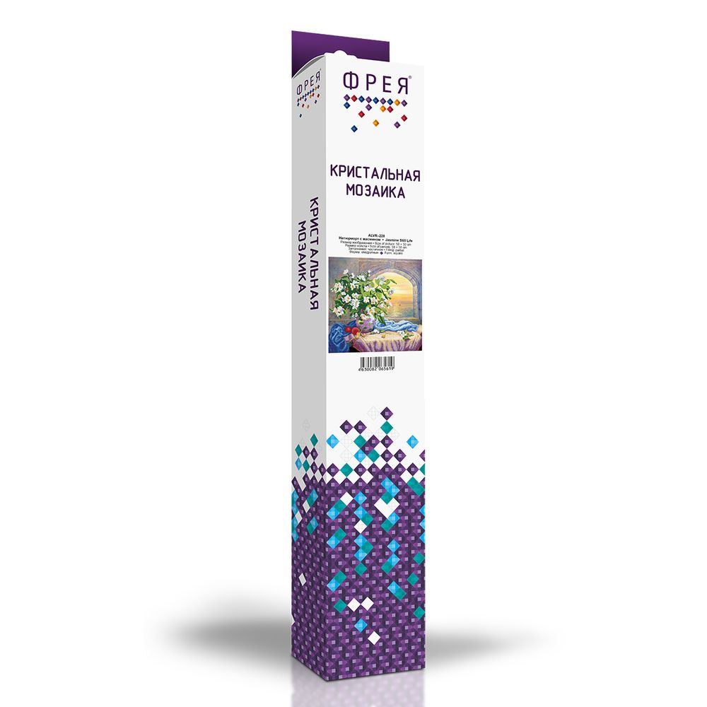 Алмазная (кристальная) мозаика Фрея, Натюрморт с жасмином, 50х50 см