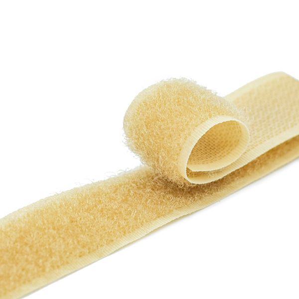 Лента контактная липучка (велкро) пришивная 20 мм / 25 метров, бежевый, /петля/, Prym /TOS/