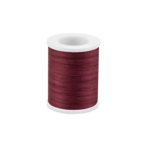 Лента (тесьма) шелковая 2.0 мм / 45.5±0.5 метров, №164 т.бордовый, Gamma SR-2