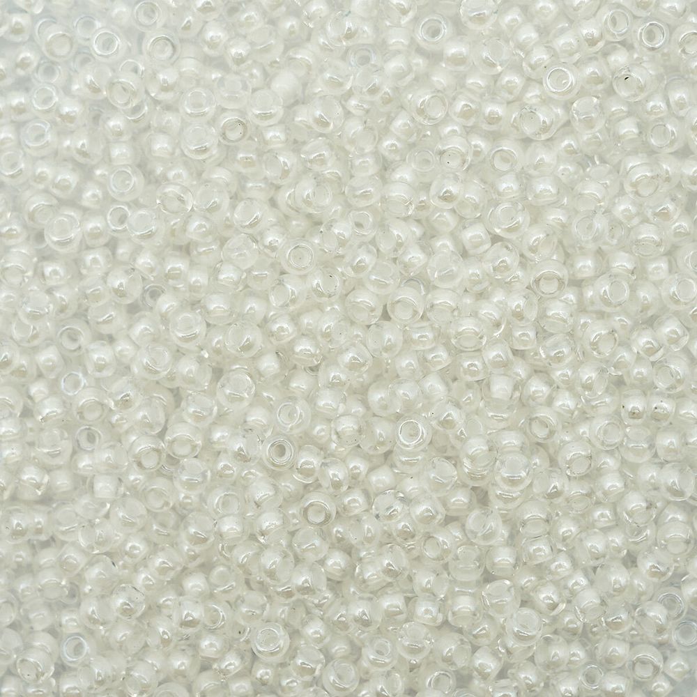 Бисер Preciosa прозрачный с цветным центром 10/0 (2.3 мм), круг.отв., 500гр, 331-19001-10/0-38602