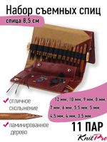 Набор съемных спиц Knit Pro Deluxe Special IC (3,5 мм / 4 мм / 4,5 мм / 5 мм / 5,5 мм / 6 мм / 7 мм / 8 мм / 9 мм / 10 мм / 12мм) 11 видов спиц, 31282