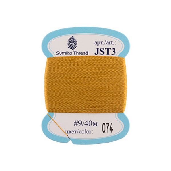 Нитки вышивальные SumikoThread 40 м, №074 золотой