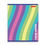 Тетрадь ученическая общая, выборочный лак, A5+ 96 л. на скобе 60 г/м², белизна 100%, 5 шт, линия в термоусадочной пленке, 000793 Палитра цвета, Светоч 96ТЕТл-003