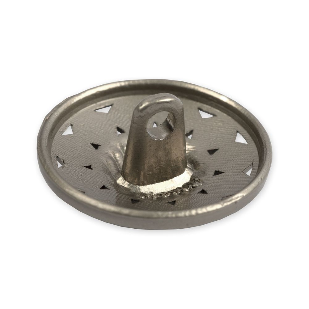 Пуговицы на ножке металл 17 мм, 6 шт, 04 никель, Blitz MB 0253