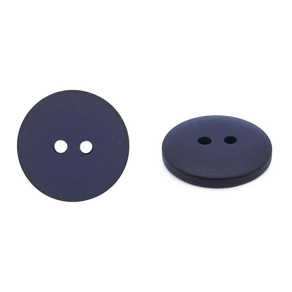 Пуговицы на 2 прокола 28L (18мм), пластик (col.22 темно-синий), CR-K18M, 144 шт