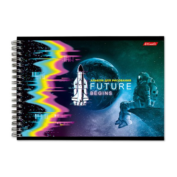 Альбом для рисования 100 г/м², A4 на гребне, 4 шт, 40 л, Игры разума 000238, Светоч 40АЛГР4_1_3_9