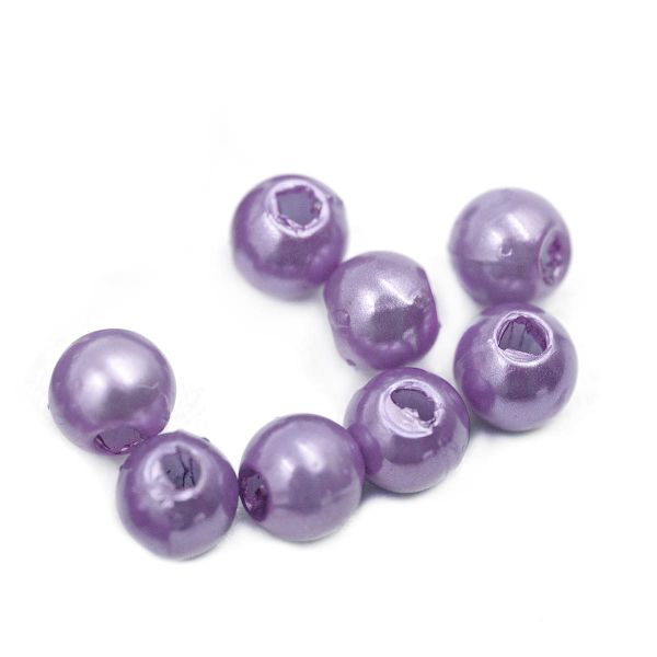 Бусины пластик (жемчуг) ⌀4 мм, 25 г, Astra&Craft, 017 NL сиреневый
