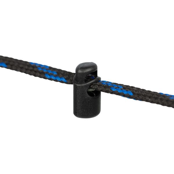 Фиксатор (зажим) для шнура пластик 1 отв., ⌀4.0 мм, 24 шт, №01 черный, Micron A 8846