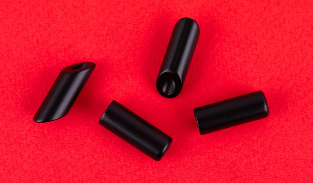 Наконечник для шнура металл 22х7 мм, 20 шт, №01 черный, Gamma GB 1654