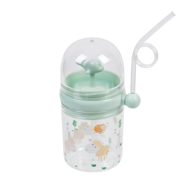 Бутылка пластиковая 260 мл, 8х8х15 см, №02 зеленый, Lol&Pop LLP-007