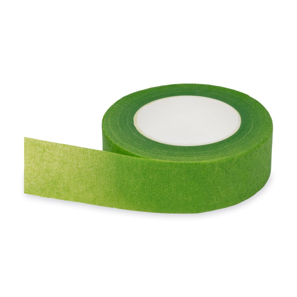 Флористическая лента 25 мм, 12 шт, 27.4 м, 01 зеленый, Blumentag FLTW