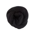 Шерсть для валяния (до 29 мкр), 50 г. 0140 черный, Gamma TFS-050