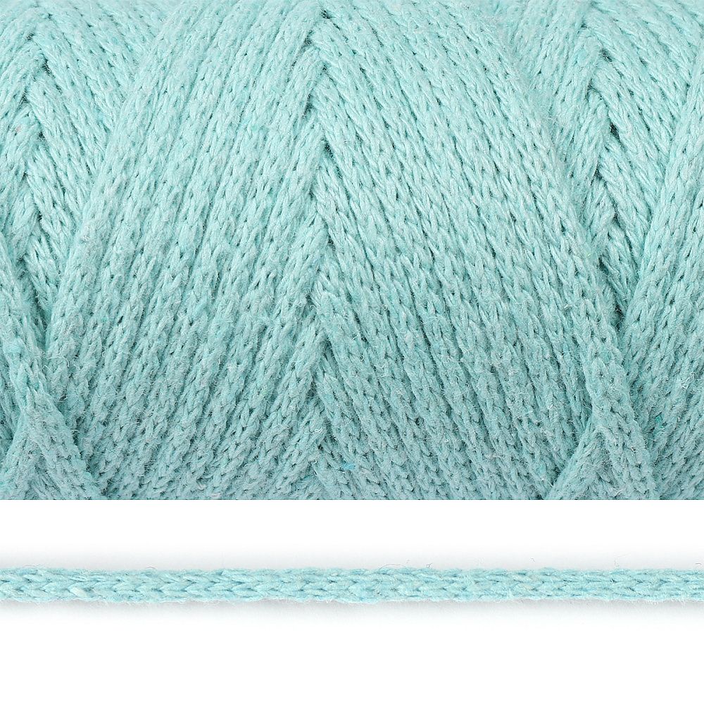 Шнур круглый х/б ⌀4.0 мм / 100 метров, 2133 мятный