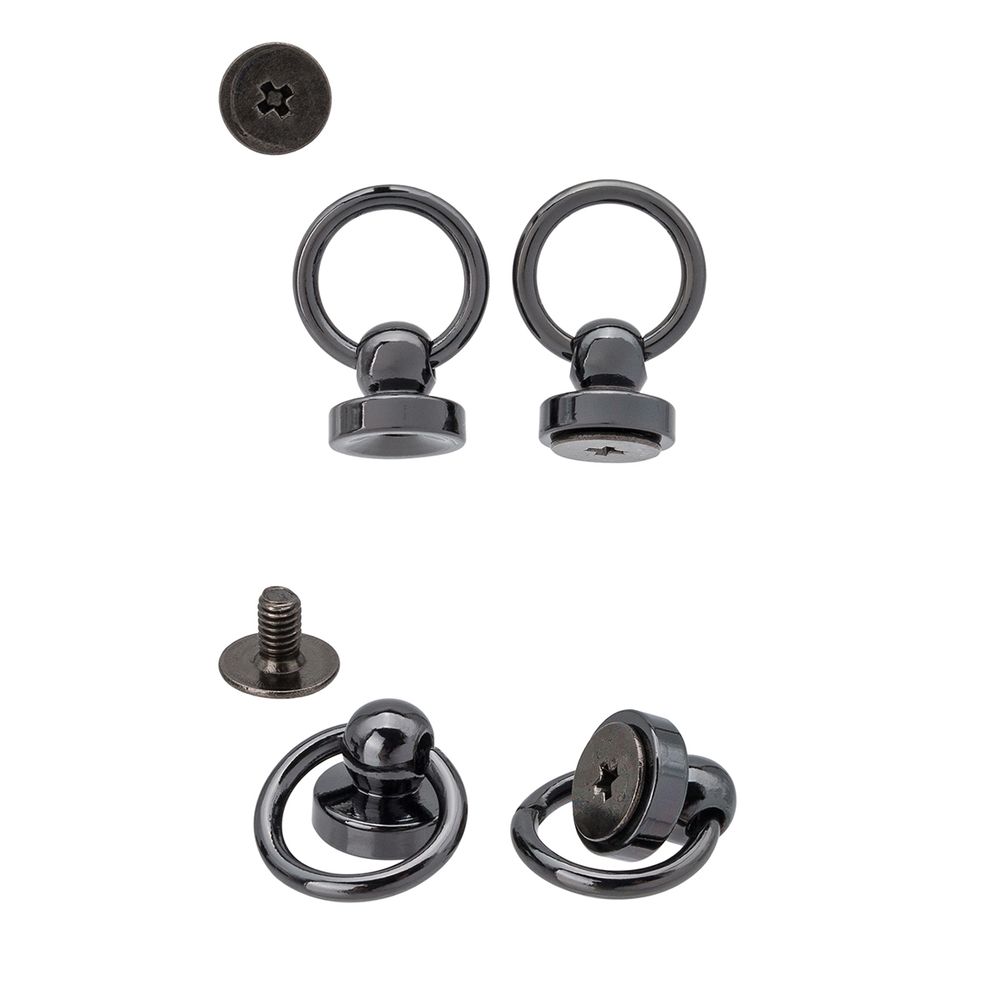 Ручкодержатель 19х14 мм, К 4008 никель полир, темный никель, ZM46, 10 шт