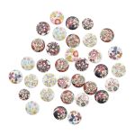 Украшения декоративные пуговицы деревянные Цветочки-лепесточки №9, 15-18 мм, 100 шт