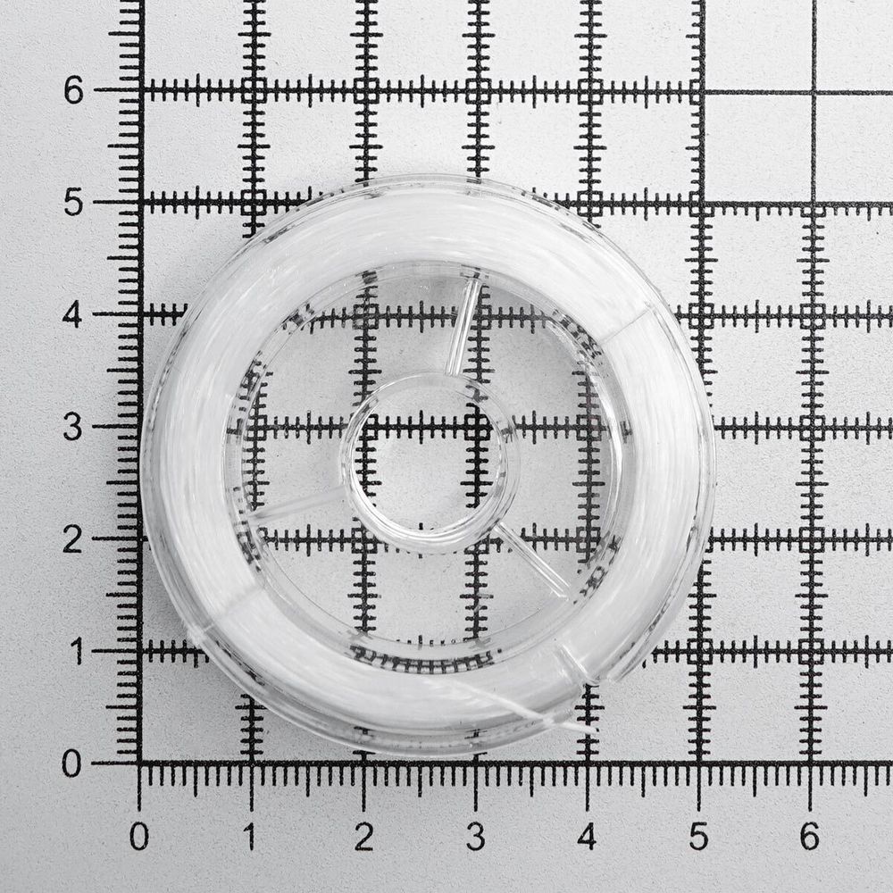 Нитки спандекс без оплетки ⌀0.8 мм, 20 м, Astra&Craft (белый), 10 катушек