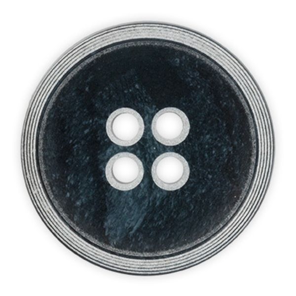 Пуговицы 4 прокола костюмные 15 мм, 25 шт, D920 синий, Gamma JEY 0022