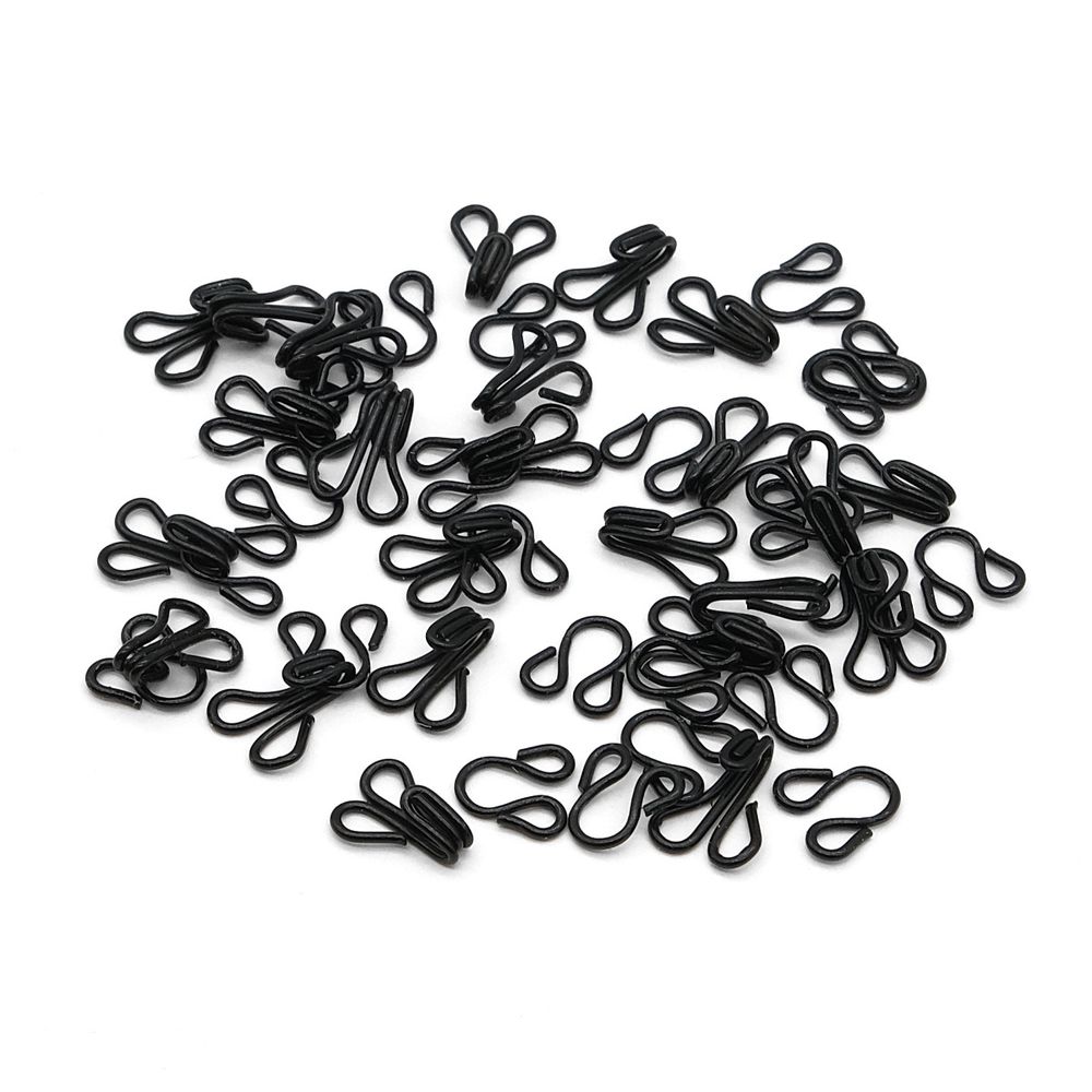 Крючки пришивные 17х9 мм, №3, оксид, 0300-4001