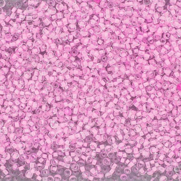 Бисер Astra&Craft 11/0 (2.1 мм), 200 г (10х20 г), цв. 137 св.розовый/прозр.с цвет.центром