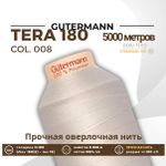 Нитка филаментная Gutermann Tera 180 (5000 метров), 1 кат. | 008 суровый