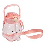 Бутылка пластиковая 1100 мл, 12х16 см, №03 розовый, Lol&Pop LLP-009