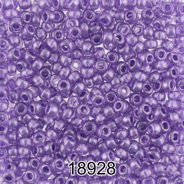 Бисер Preciosa 10/0 (2.3 мм), 500 г, 18928 (Ф483) сиреневый