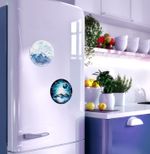 Картина по номерам Фрея PNBM-027, Горные вершины, (на магните) 9х9 см