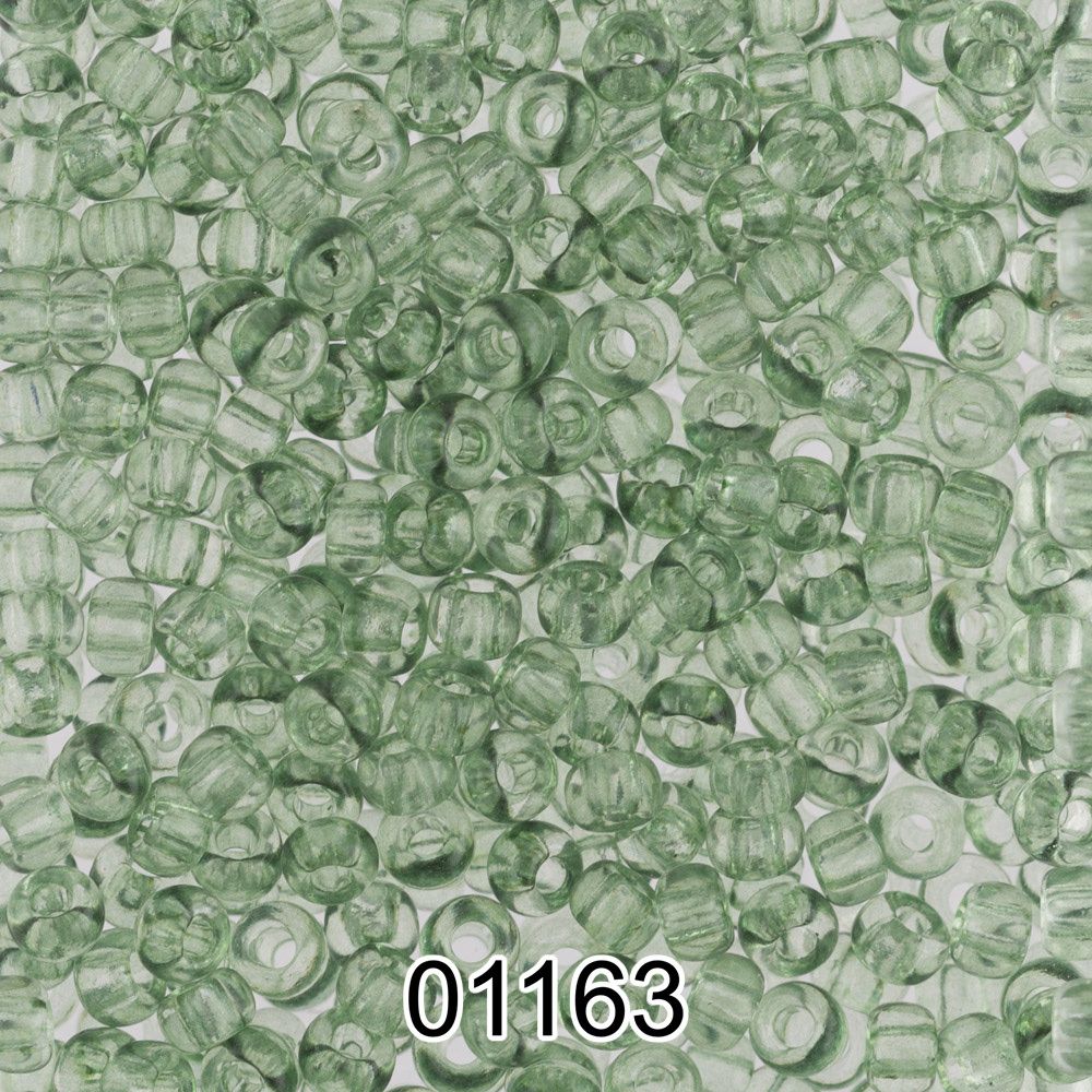Бисер Preciosa круглый 10/0, 2.3 мм, 500 г, 01163 (Ф338) т.зеленый