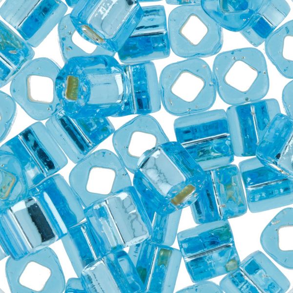 Бисер Toho Cube 4 мм, 25 г (5х5 г), 0023 св.голубой
