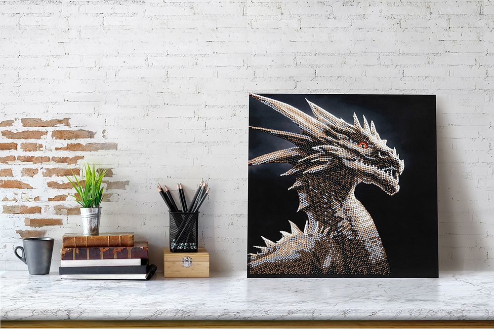 Алмазная (кристальная) мозаика Фрея, постер Хранитель сокровищ, 30х30 см