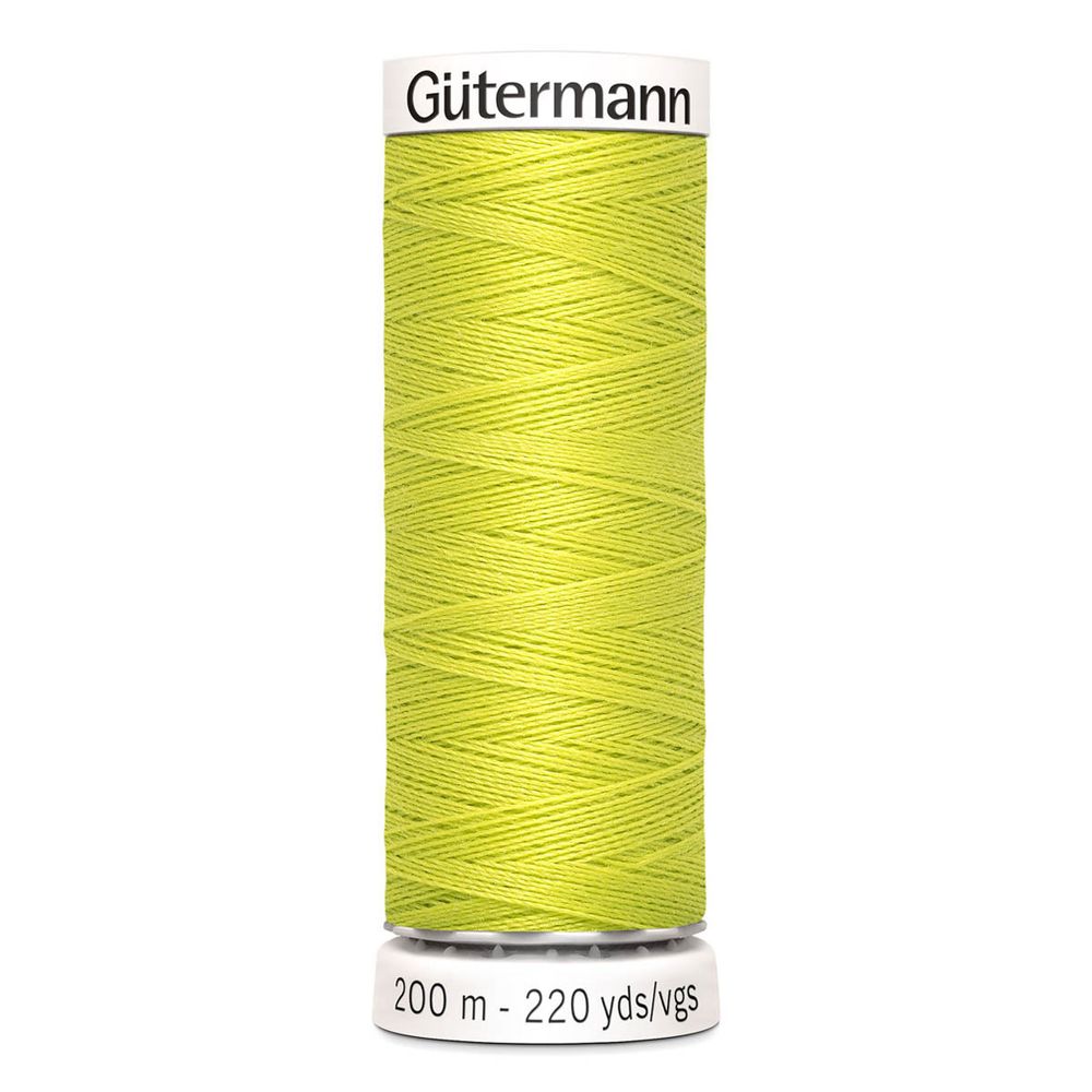 Нитки универсальные Gutermann Sew-all 100 (200 метров), 5 кат. | 334 желто-зеленый