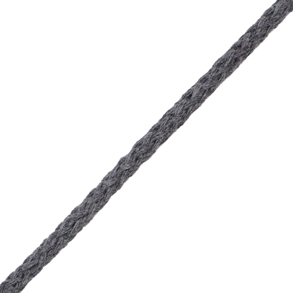Шнур круглый х/б ⌀5.0 мм / 100 метров, 05 серый