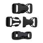 Фастекс (пряжка трезубец) пластик 20 мм, 50 шт, черный, 675092