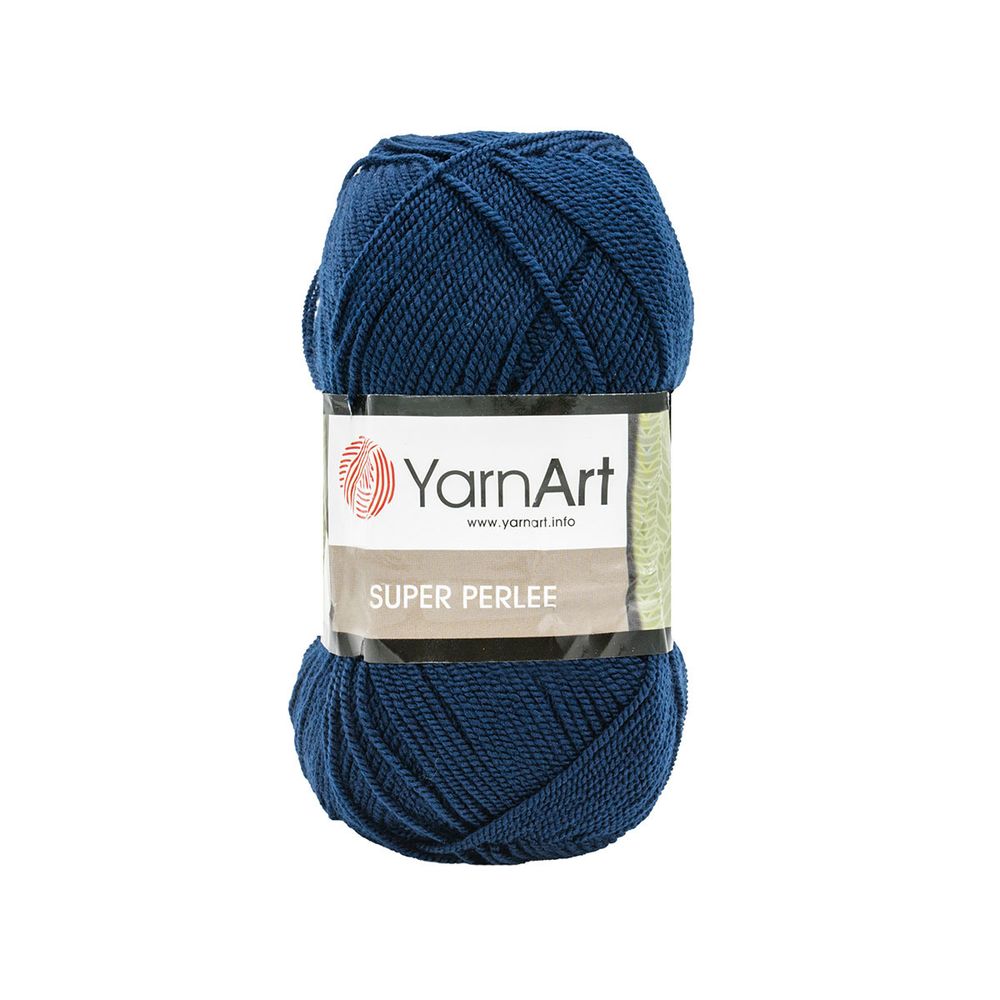 Пряжа YarnArt (ЯрнАрт) Super Perlee, 5х100г, 400м, цв. 227 т.синий