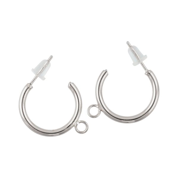 Швензы 22х23 мм, 10 шт (5х2 шт), №01 серебро, Zlatka FMK-H12