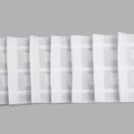 Лента (тесьма) шторная: сборка параллельная (1:2) 65 мм / 100 метров, равномерная