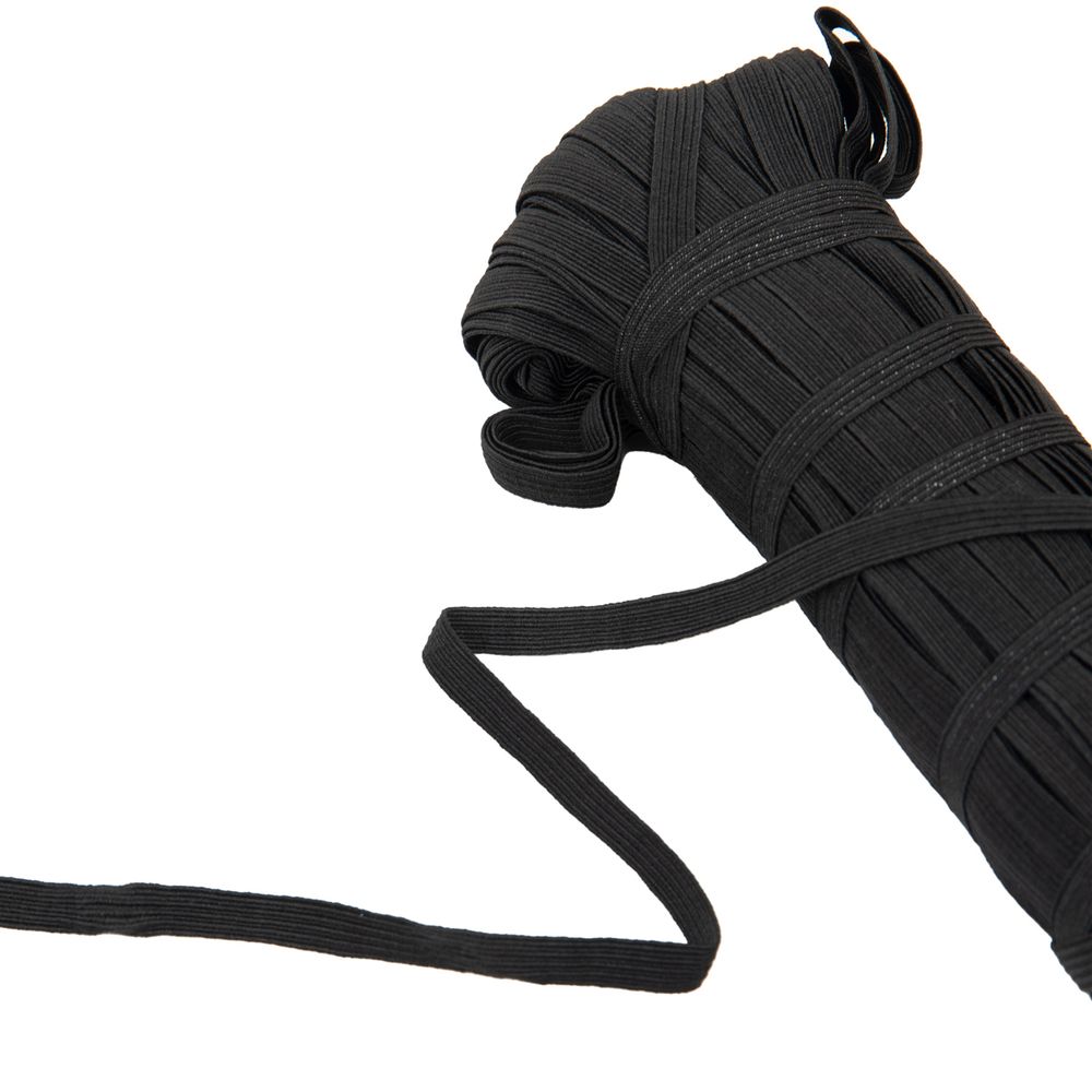 Резинка бельевая (стандартная) 8.0 мм / 100 метров, черный, Gamma НП (ч)