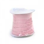 Лента бархатная (тесьма) 10.0 мм / 22.86±1 метров, арт.10VR75 нейлон цв.розовый