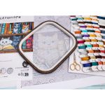 Набор для вышивания нитками LetiStitch L9917, Книжная полка 32х22см