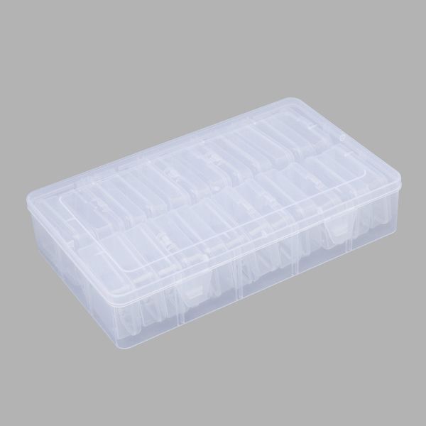 Контейнер для хранения мелочей 27.6х16.4х5.6 см, 24 штуки в боксе