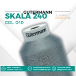 Нитки некрученые Gutermann Skala 240 (5000 метров), 1 кат. | 040 пепельно-серый