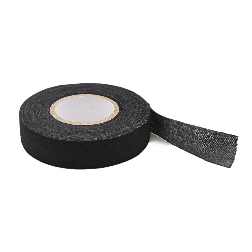 Лента клеевая тканая для кожи и меха 20 мм, черный, уп.18,28 м